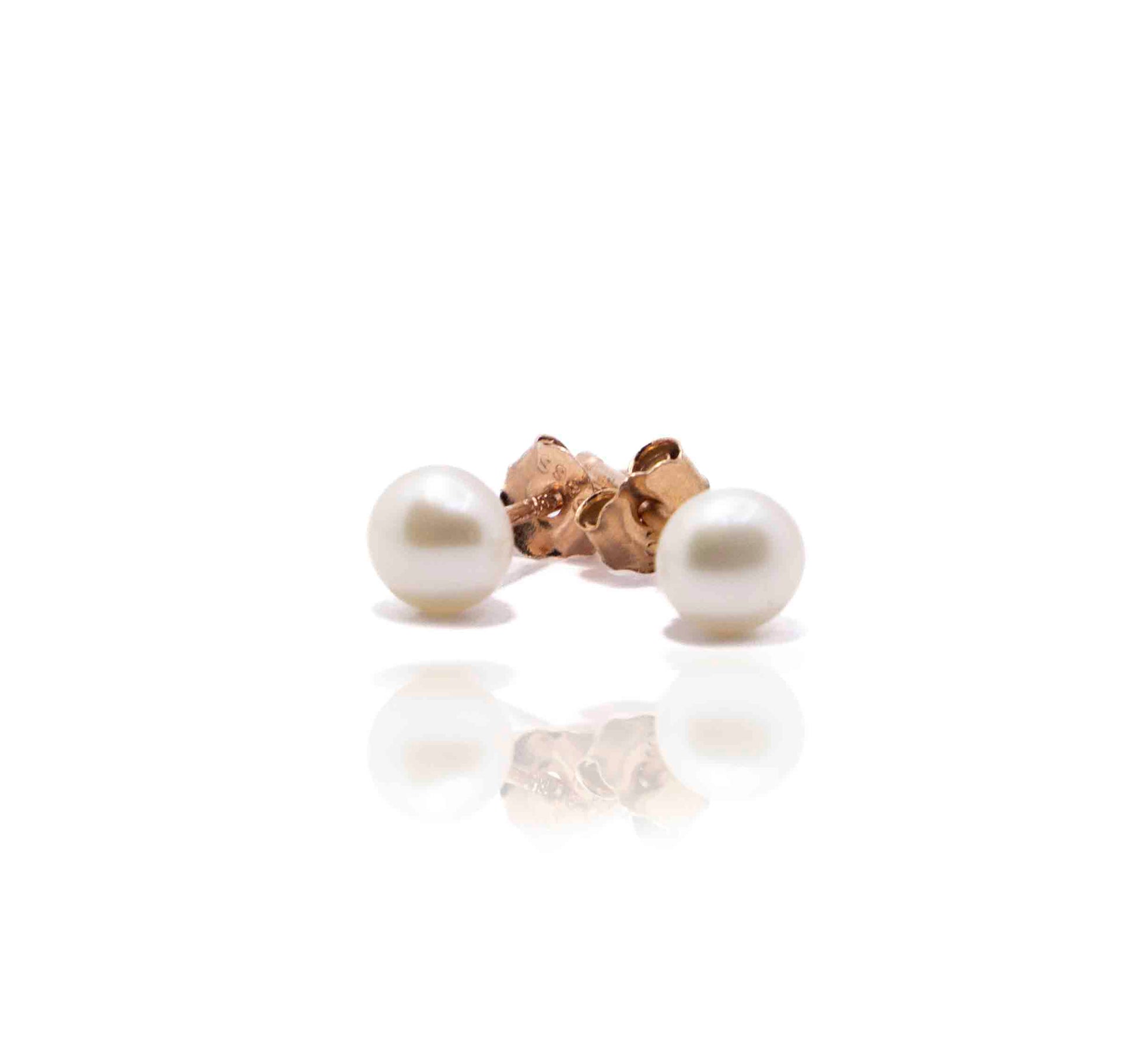 White Pearl Silver 925 Studs