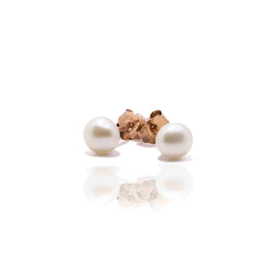 White Pearl Silver 925 Studs