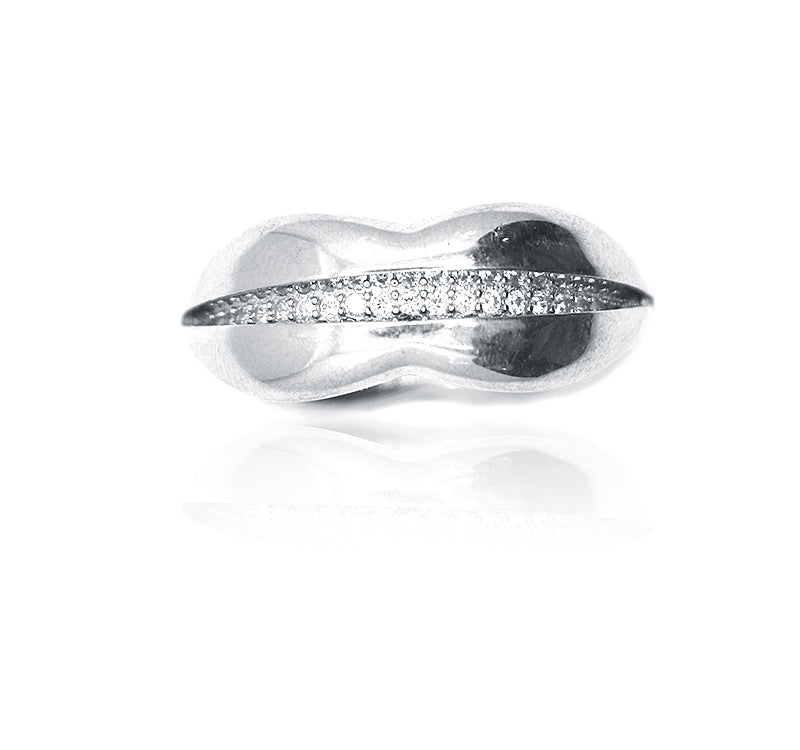 Designer Lips Silver 925 Ring