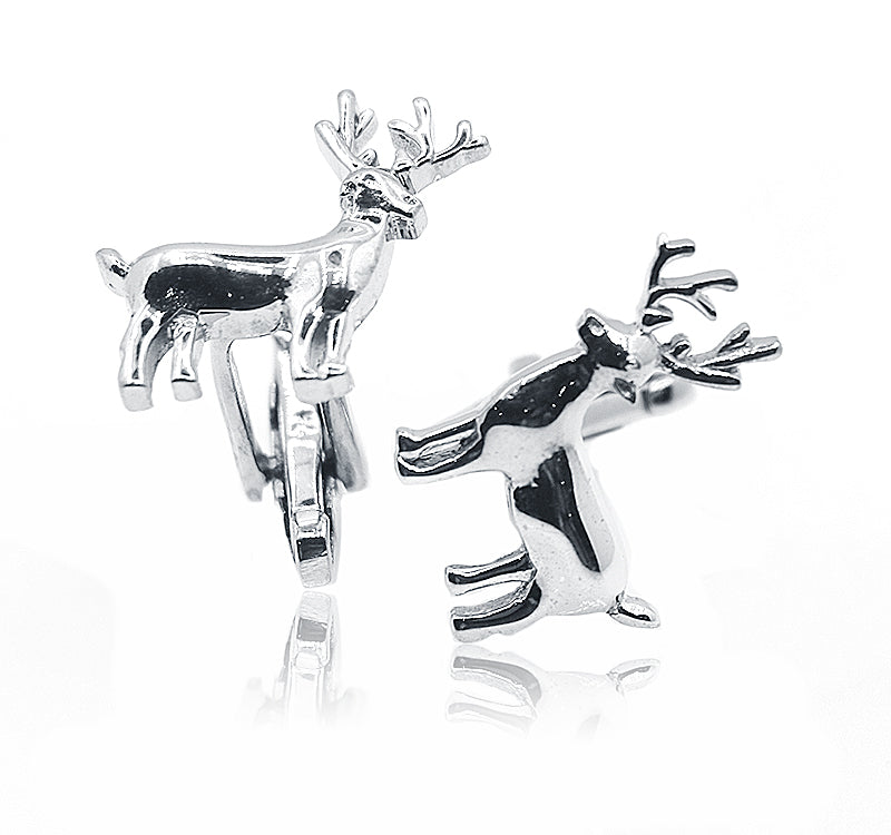 Stag Silver 925 Cufflinks