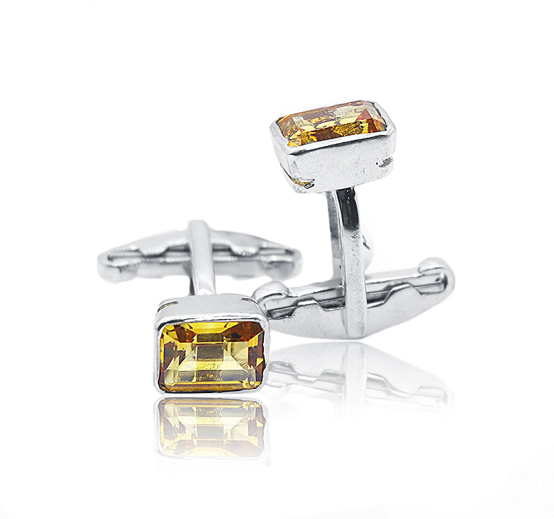 Viraj Yellow Silver 925 Cufflinks