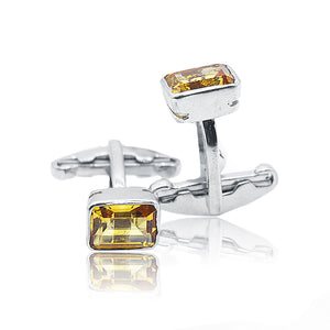 Viraj Yellow Silver 925 Cufflinks