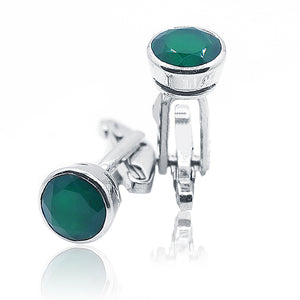 Eros Emerald Silver 925 Cufflinks