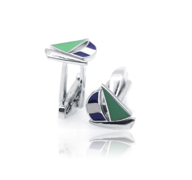 Yacht Silver 925 Cufflinks