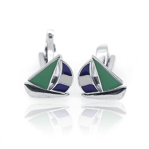 Yacht Silver 925 Cufflinks