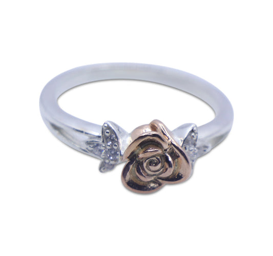 Exceptional Rose Silver 925 Ring