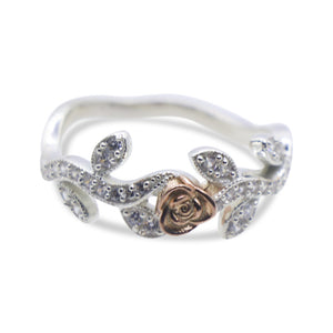 Elegant Rose Silver 925 Ring