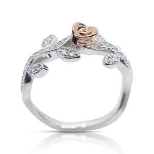 Elegant Rose Silver 925 Ring