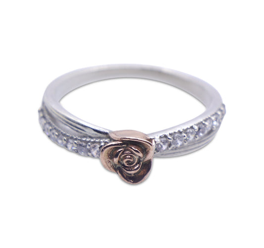 Delicate Rose Silver 925 Ring