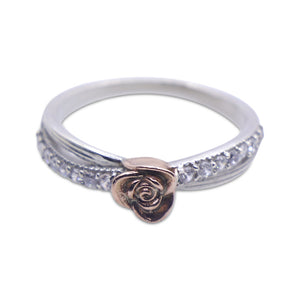 Delicate Rose Silver 925 Ring