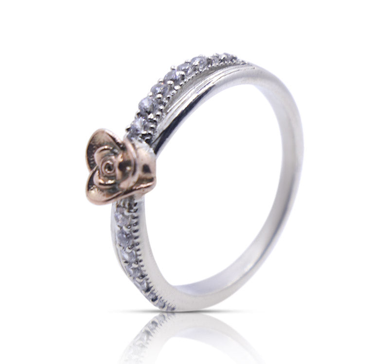 Delicate Rose Silver 925 Ring