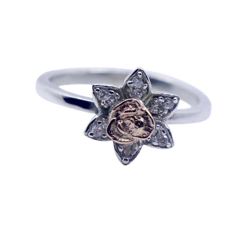 Rare Rose Silver 925 Ring