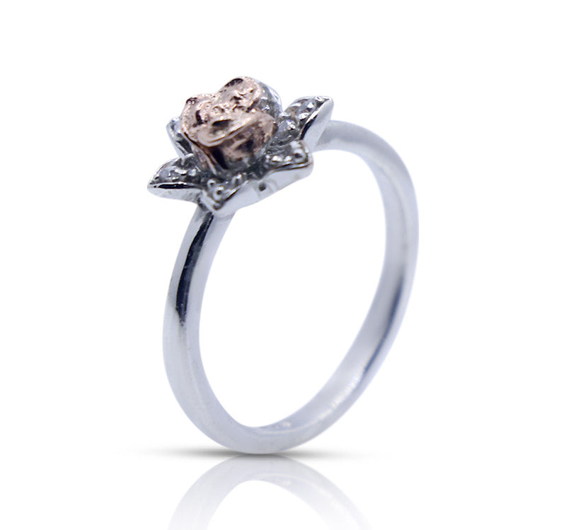 Rare Rose Silver 925 Ring