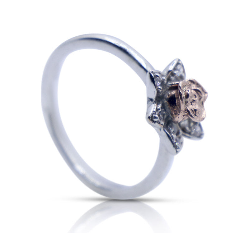 Rare Rose Silver 925 Ring