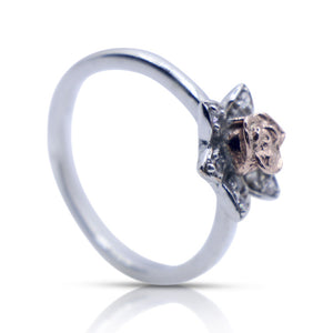 Rare Rose Silver 925 Ring