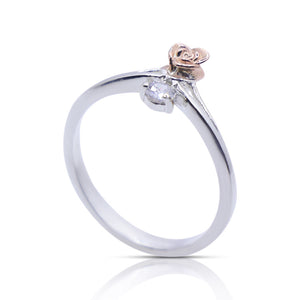 Sophisticated Rose Silver 925 Ring