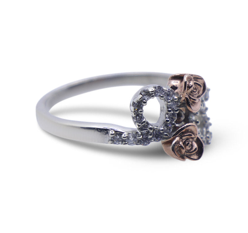 Rose Bouquet Silver 925 Ring