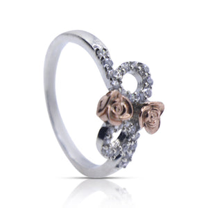 Rose Bouquet Silver 925 Ring