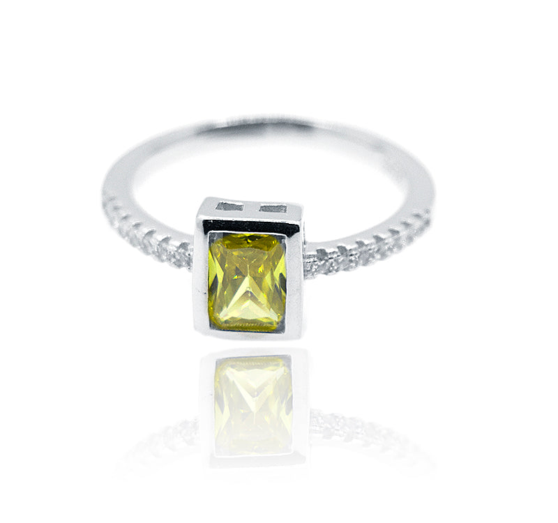 Celine Yellow Silver 925 Ring