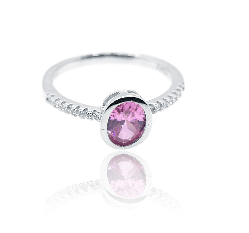 Valerie Pink Silver 925 Ring