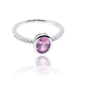 Valerie Pink Silver 925 Ring