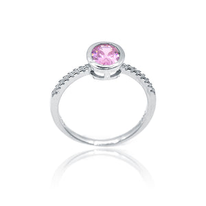 Valerie Pink Silver 925 Ring