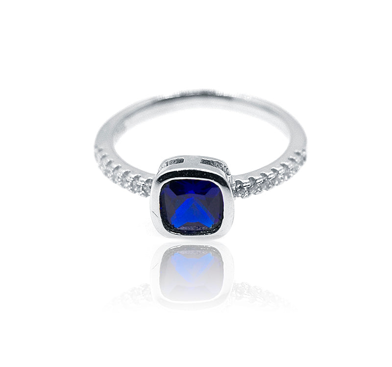 Selena Blue Silver 925 Ring