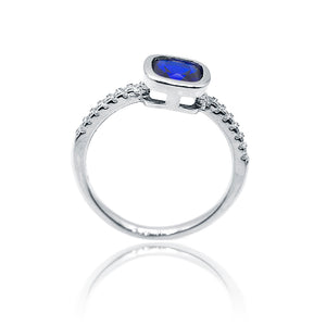 Selena Blue Silver 925 Ring