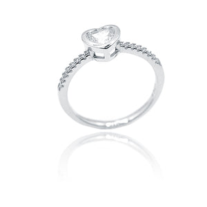 Margo White Silver 925 Ring