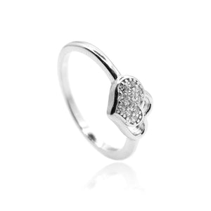 Two Heart Silver 925 Ring