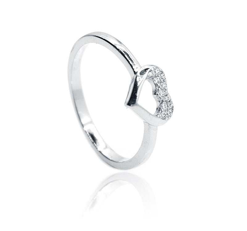 Trendy Heart Silver 925 Ring