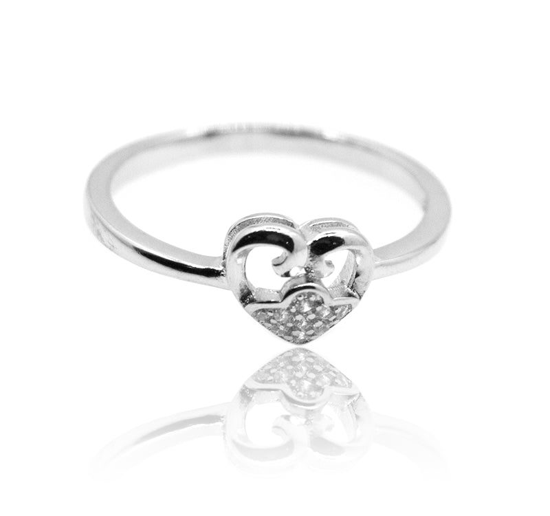 Laurel Heart Silver 925 Ring