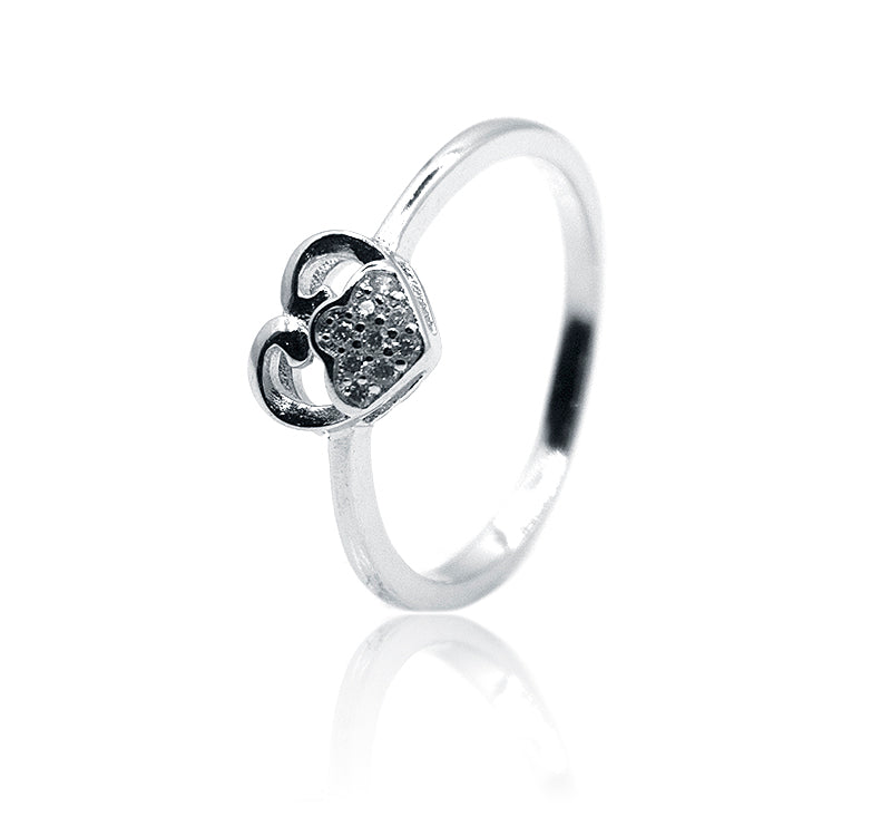 Laurel Heart Silver 925 Ring