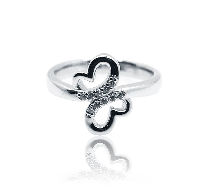 Fancy Butterfly Silver 925 Ring