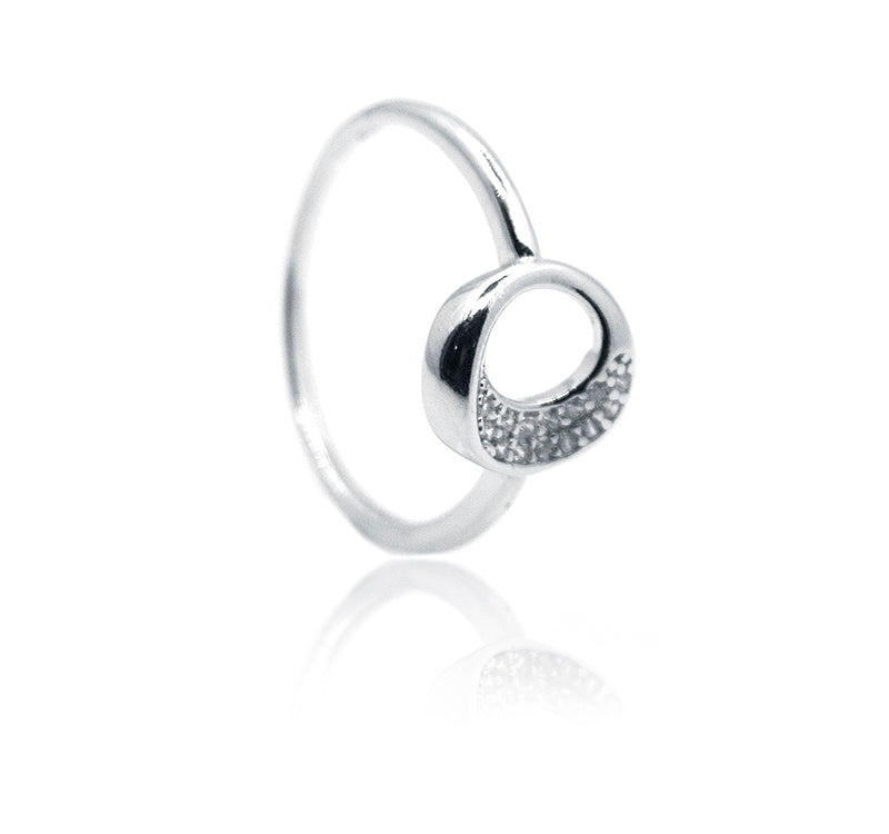 Crater Silver 925 Ring