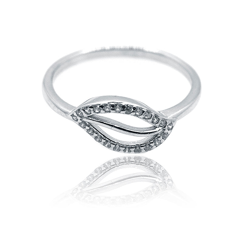 Aspen Leaf Silver 925 Ring