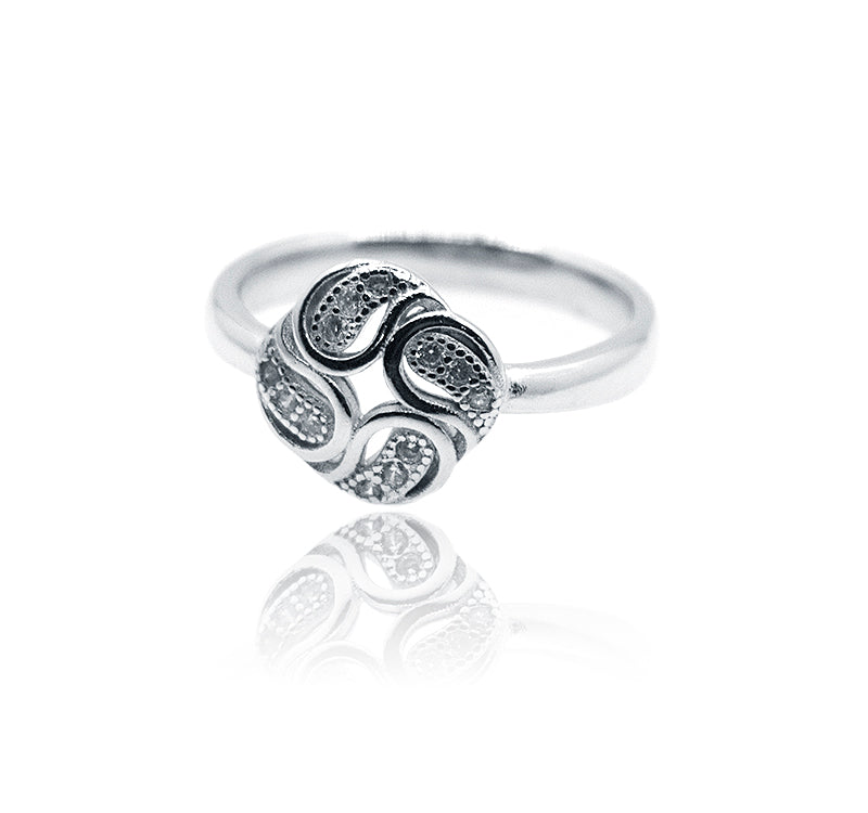 Four Petals Silver 925 Ring