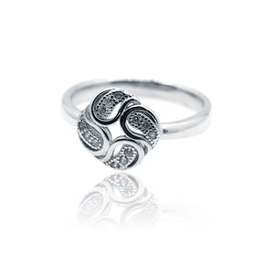 Four Petals Silver 925 Ring