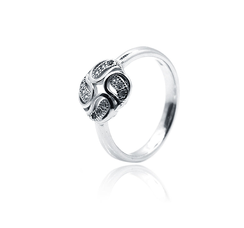 Four Petals Silver 925 Ring