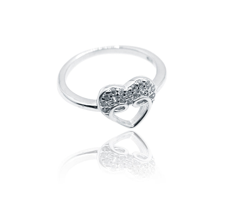 Minnie Heart Silver 925 Ring