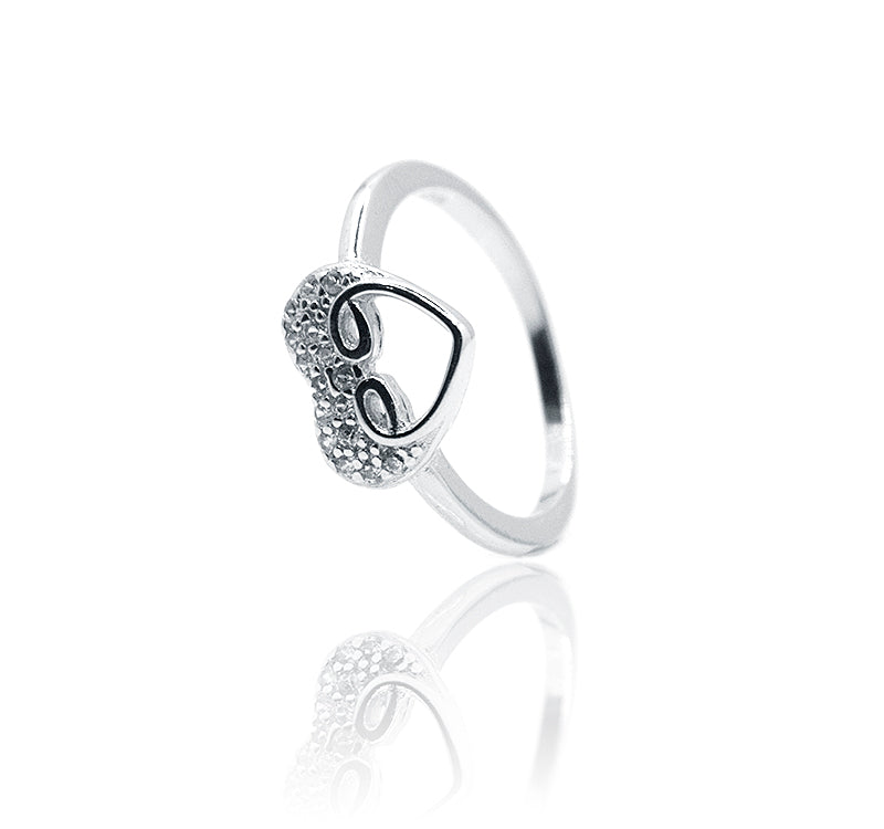 Minnie Heart Silver 925 Ring