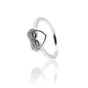 Minnie Heart Silver 925 Ring