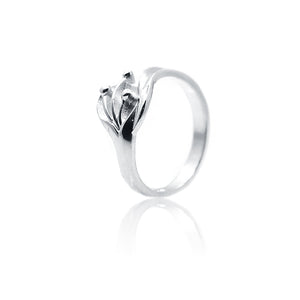 Silver Plane Tree dot 925 Ring