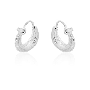 Silver Trendy Kaju Bali Earring for Men