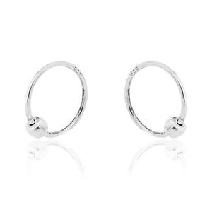 STERLING SILVER HOOP EARRING FOR Men