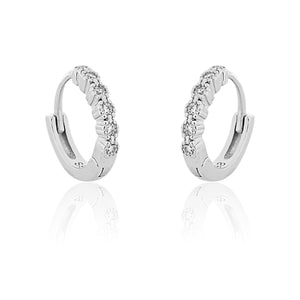 925 Sterling Silver Bali Huggie Feminine Earring