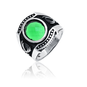 Fantasy Green Silver 925 Ring