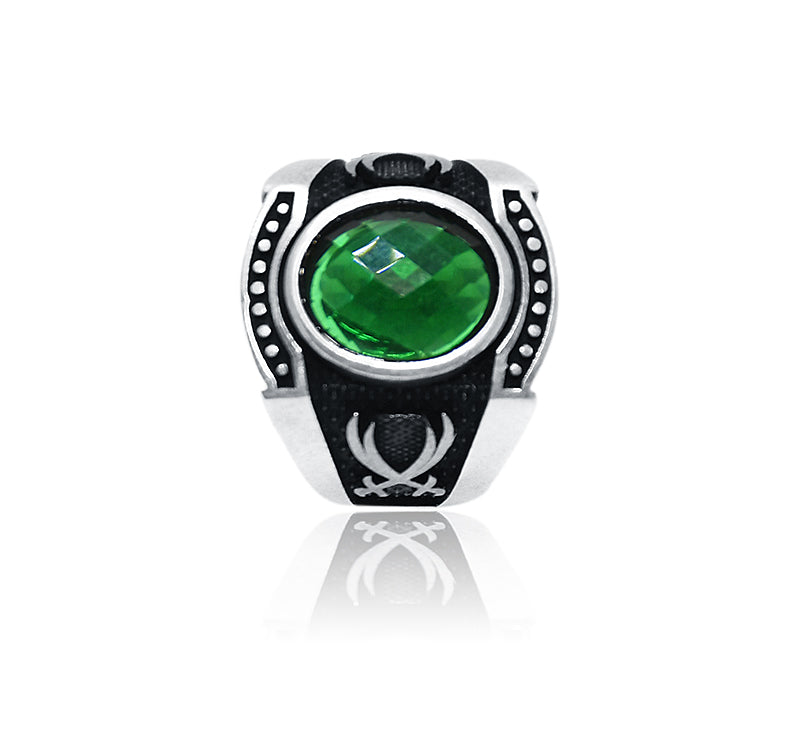 Fantasy Green Silver 925 Ring