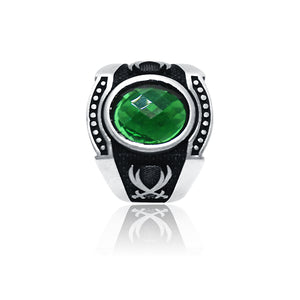 Fantasy Green Silver 925 Ring