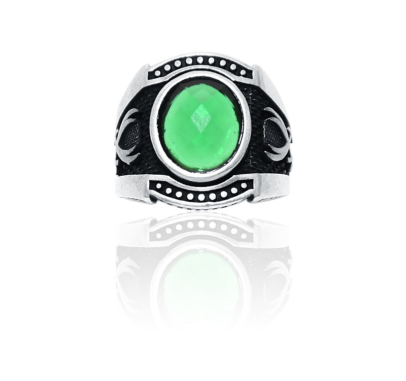 Fantasy Green Silver 925 Ring